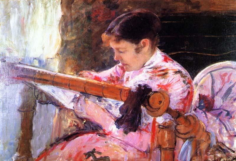 Lydia at the Tapestry Loom, Mary Cassatt